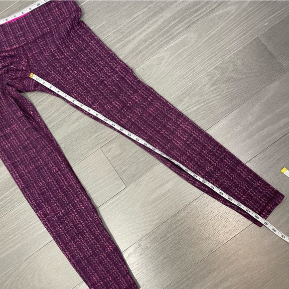 Lululemon Wunder Under Pant Textured Ziggy Wee August Glo Raspberry Glo Light 4 - Picture 13 of 13